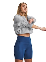 Under Armour Grey Oversized Icon Fleece Sweatshirt - Image 5 of 10