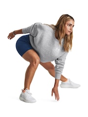 Under Armour Grey Oversized Icon Fleece Sweatshirt - Image 8 of 10