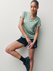 Verde - Camiseta técnica con cuello de pico de Under Armour - Imagen 1 de 5
