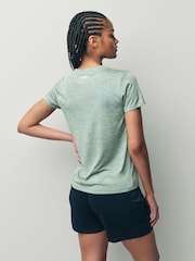 Verde - Camiseta técnica con cuello de pico de Under Armour - Imagen 2 de 5