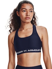 Under Armour Blue Crossback Mid Bra - Image 1 of 4