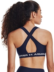 Under Armour Blue Crossback Mid Bra - Image 2 of 4