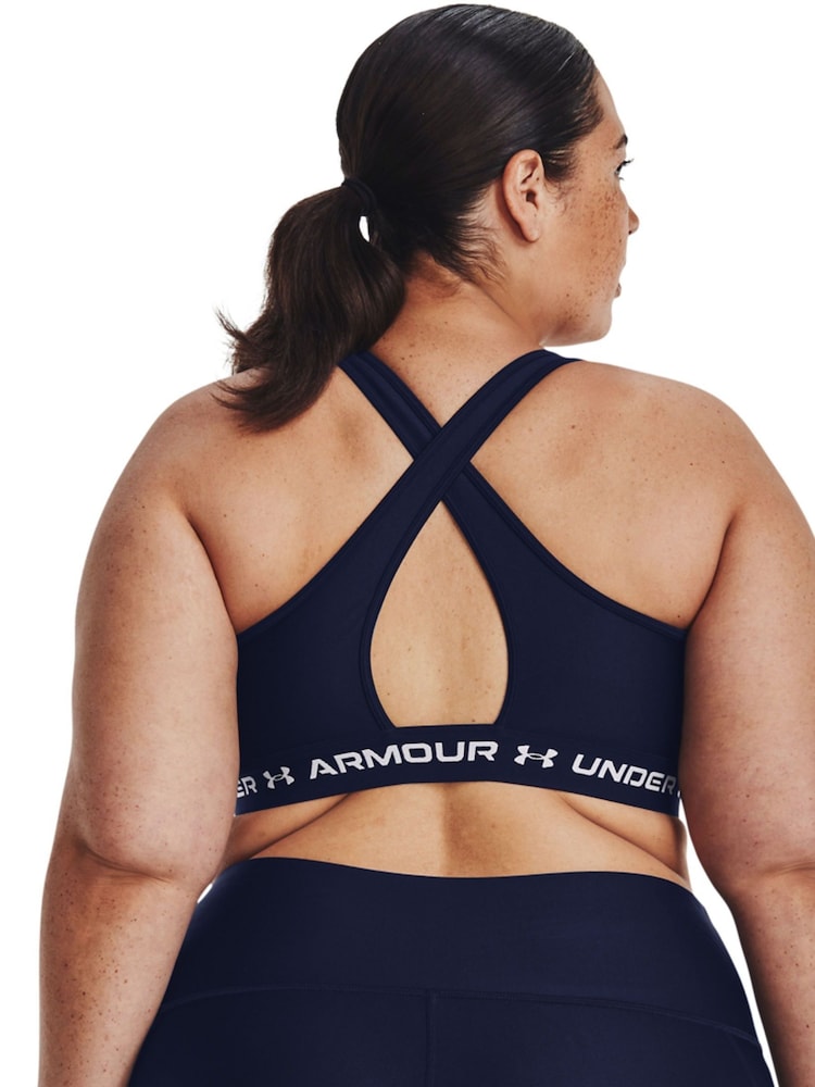 Under Armour Blue Crossback Mid Bra - Image 4 of 4