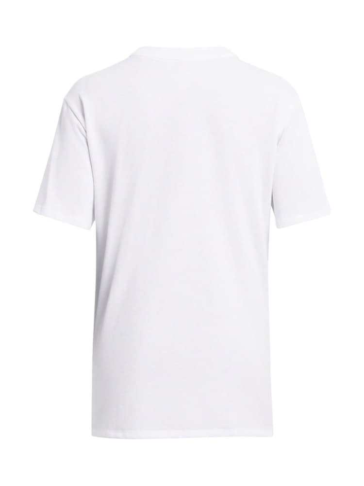 Under Armour White Embroidered Patch T-Shirt - Image 4 of 4