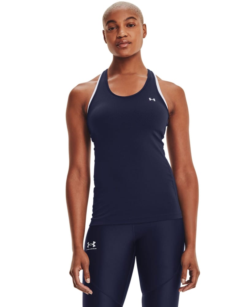 Under Armour Blue Tech Mesh Racer Tank Top - Image 1 of 6 Under Armour Blue Tech Mesh Racer Tank Top - Image 1 of 6