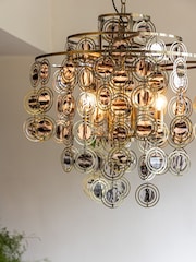 Rockett St George Brass Layered Shell Effect Chandelier - Image 3 of 5