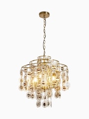 Rockett St George Brass Layered Shell Effect Chandelier - Image 5 of 5