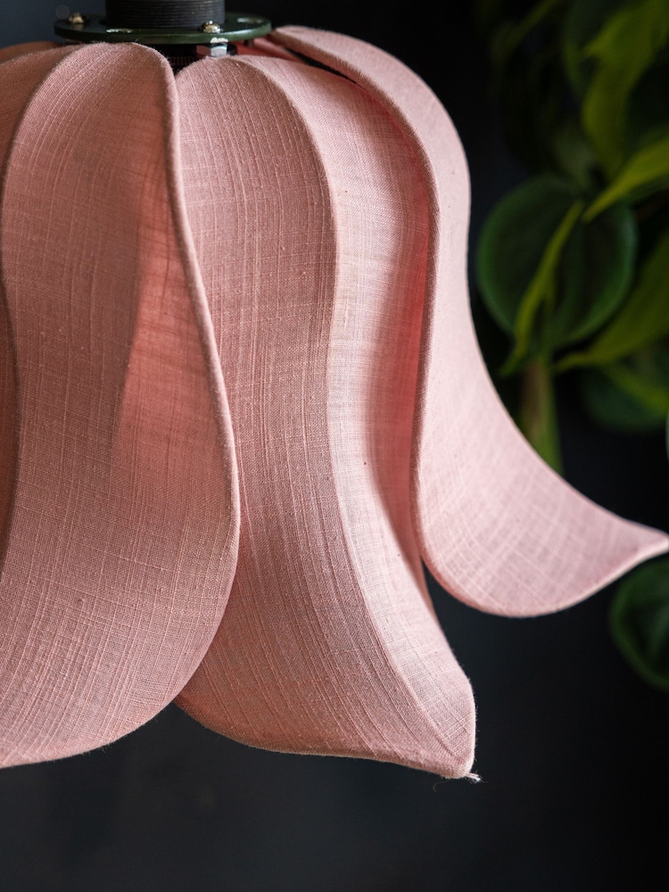 Rockett St George Pink Easy Fit Petal Lamp Shade Ceiling Light - Image 2 of 4