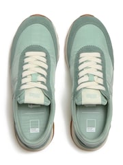 FitFlop Green Pantone Retro-Q FF Suede Trainers - Image 3 of 5