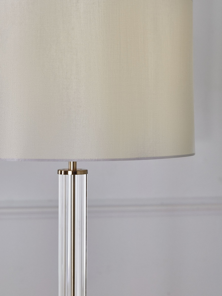 Lipsy Brass Glass Floor Lamp - Image 2 of 3