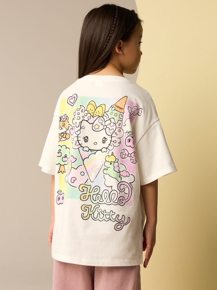White Hello Kitty Oversized License T-Shirt (3-16yrs) - Image 1 of 7