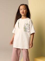White Hello Kitty Oversized License T-Shirt (3-16yrs) - Image 2 of 7