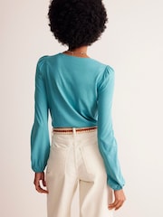 Boden Blue Supersoft Long Sleeve Top - Image 2 of 4