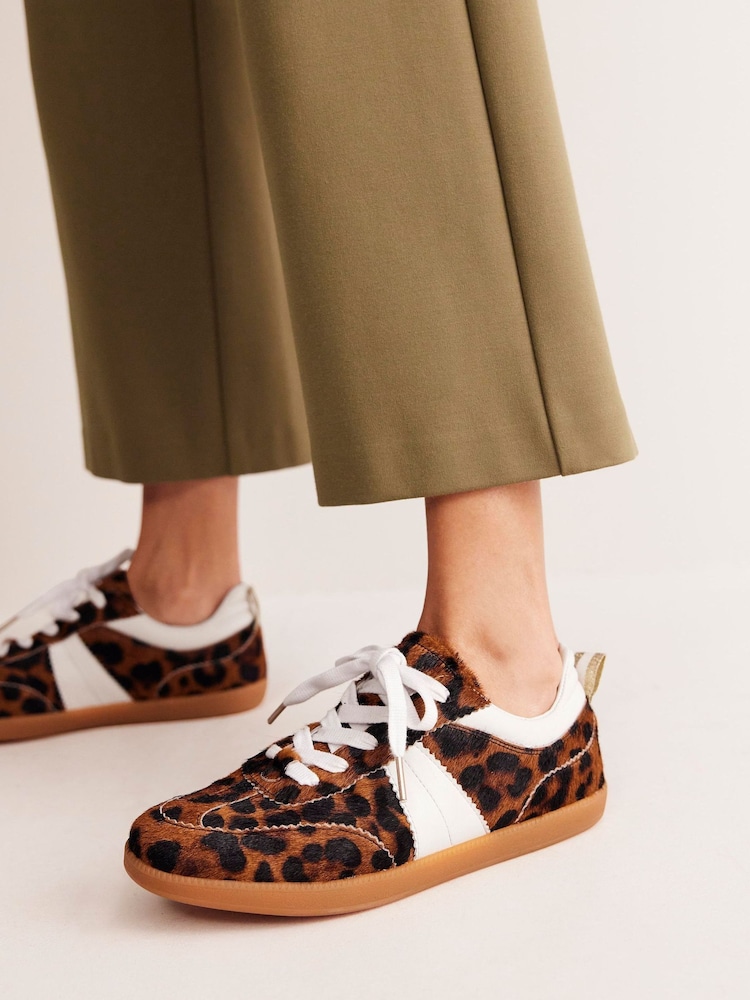 Boden Brown Erin Retro Tennis Trainers - Image 2 of 4 Boden Brown Erin Retro Tennis Trainers - Image 2 of 4