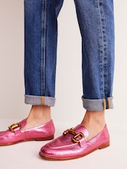 Boden Pink Iris Snaffle Loafers - Image 1 of 4