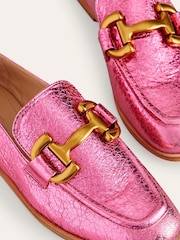 Boden Pink Iris Snaffle Loafers - Image 4 of 4