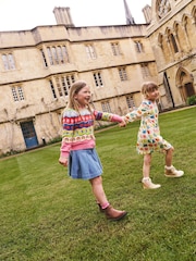 Boden Pink Edie Fairisle Pattern Cardigan - Image 2 of 4