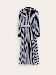Boden Blue Camo Marcia Jersey Midi Shirt Dress - Image 6 of 6