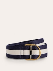 Boden Blue Webbing D-Ring Belt - Image 1 of 3