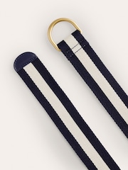 Boden Blue Webbing D-Ring Belt - Image 2 of 3