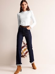 Boden White Supersoft Long Sleeve Top - Image 1 of 5