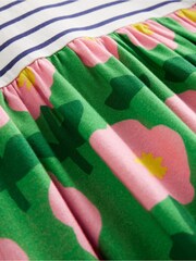 Boden Green Hotchpotch 100% Cotton Jersey Dress - Image 3 of 3