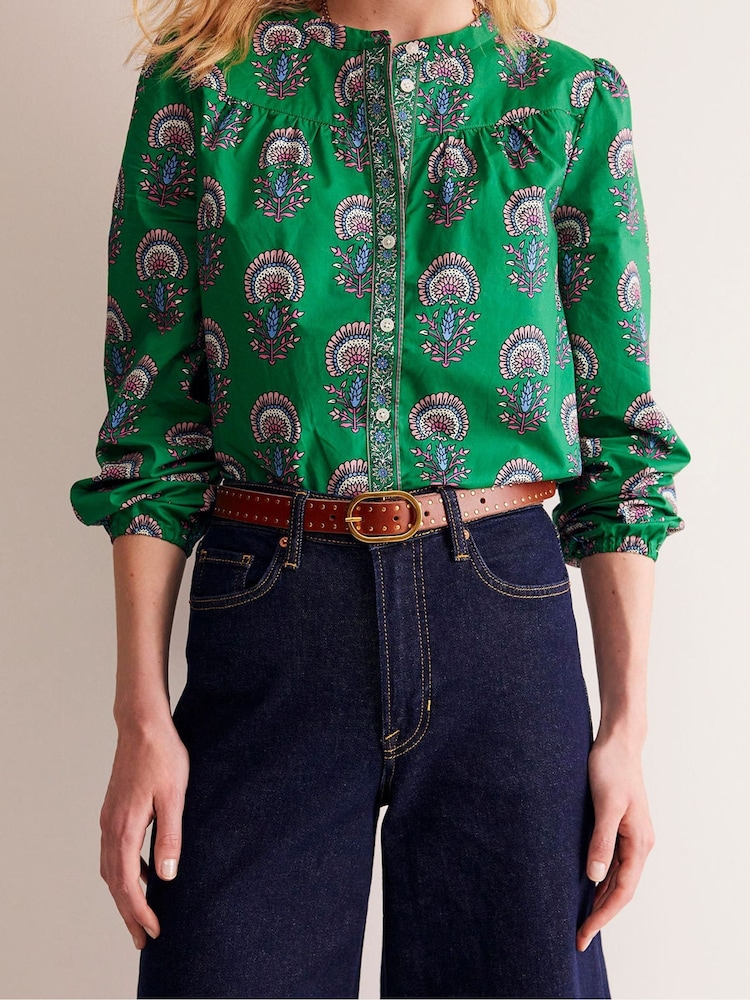 Boden Brown Studded Classic Belt - Image 1 of 3