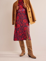 Boden Brown Western Knee High Boots - Image 1 of 4