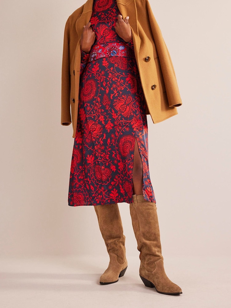 Boden Brown Western Knee High Boots - Image 1 of 4