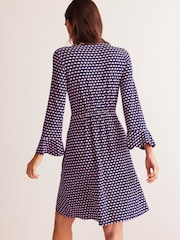Boden Pink Flute Sleeve Jersey Dress - Image 2 of 5