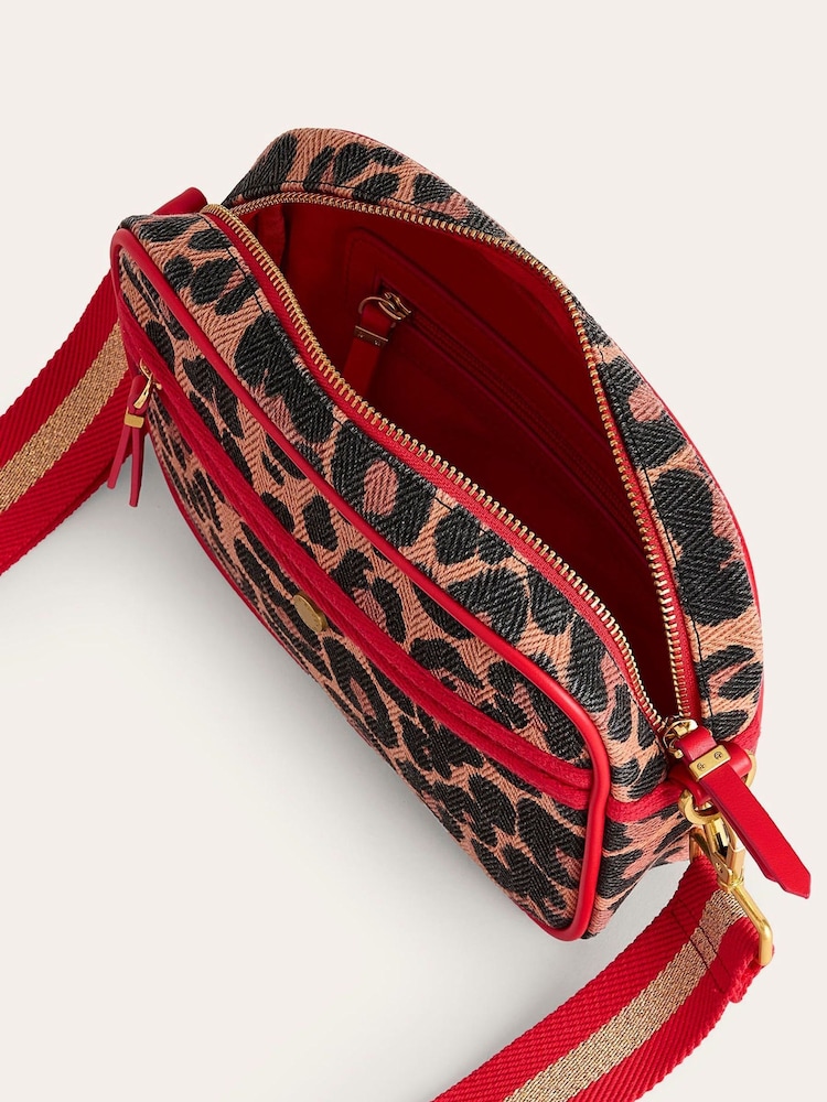 Boden Brown Canvas Cross-Body Bag - Image 4 of 4 Boden Brown Canvas Cross-Body Bag - Image 4 of 4
