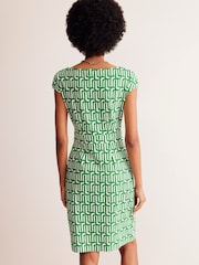 Boden Green Florrie 100% Cotton Jersey Dress - Image 2 of 5