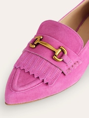 Boden Pink Iris Ghillie Loafers - Image 4 of 4