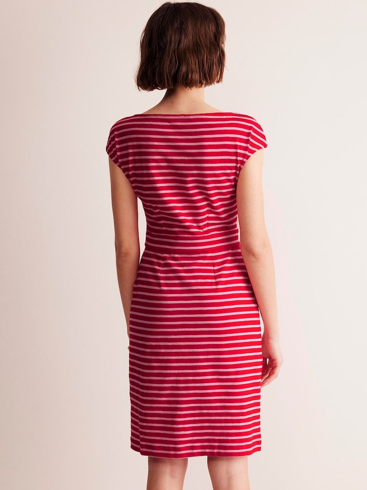 Boden Red Florrie 100% Cotton Jersey Dress - Image 2 of 5 Boden Red Florrie 100% Cotton Jersey Dress - Image 2 of 5