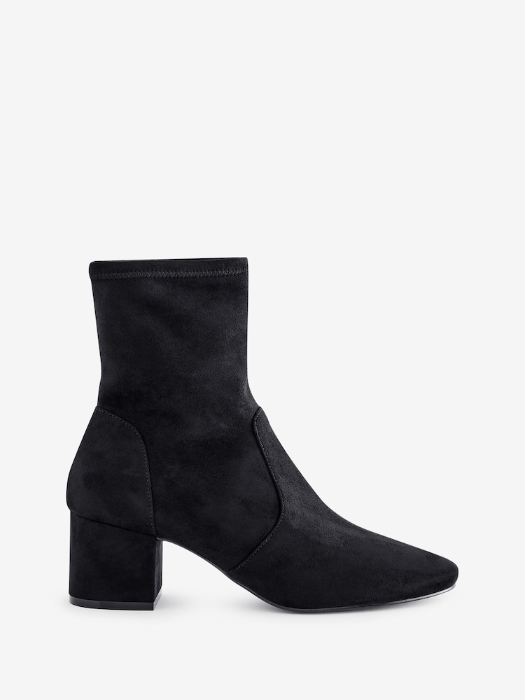 Boden Black Stretch Ankle Boots - Image 2 of 4