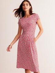 Boden Red Amelie Jersey Dress - Image 1 of 5