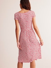 Boden Red Amelie Jersey Dress - Image 2 of 5