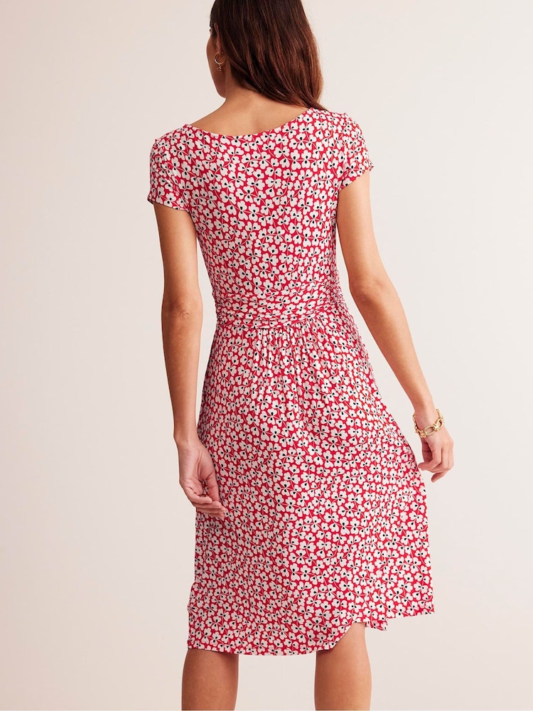 Boden Red Amelie Jersey Dress - Image 2 of 5