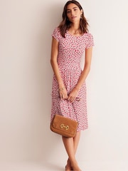 Boden Red Amelie Jersey Dress - Image 4 of 5
