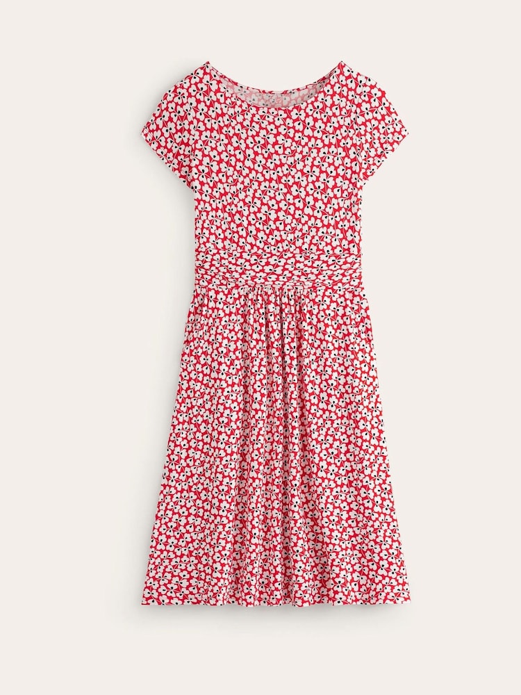 Boden Red Amelie Jersey Dress - Image 5 of 5