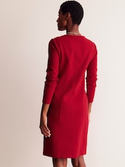 Boden Red Ellen Ottoman Dress - Image 2 of 5