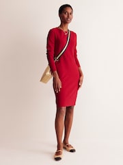 Boden Red Ellen Ottoman Dress - Image 4 of 5