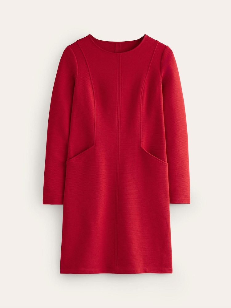 Boden Red Ellen Ottoman Dress - Image 5 of 5