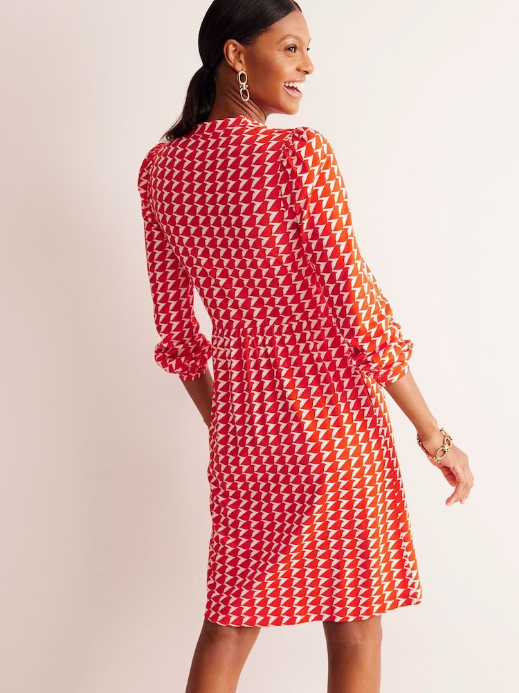 Boden Orange Naomi Relaxed Jersey Dress - Image 2 of 5