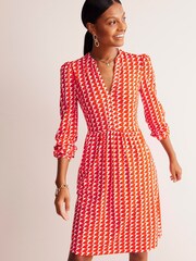 Boden Orange Naomi Relaxed Jersey Dress - Image 3 of 5