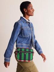 Boden Green Canvas Cross-Body Bag - Image 1 of 4