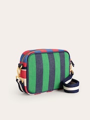 Boden Green Canvas Cross-Body Bag - Image 3 of 4