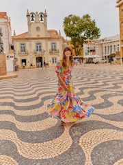 Boden Yellow Bella Puff Sleeve Maxi Dress - Image 1 of 5