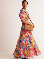 Boden Yellow Bella Puff Sleeve Maxi Dress - Image 2 of 5