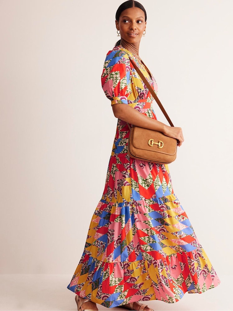 Boden Yellow Bella Puff Sleeve Maxi Dress - Image 2 of 5